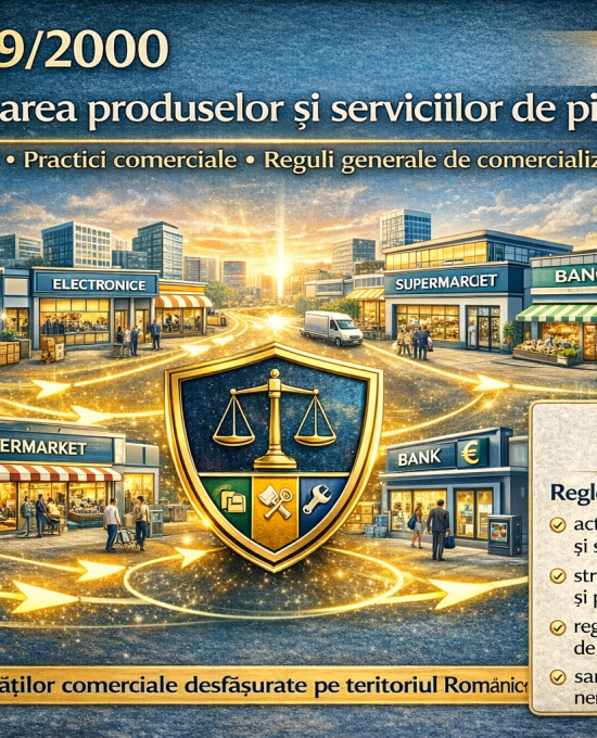 Comercializarea produselor şi serviciilor de piaţă – OG 99/2000 (actualizat dec. 2024)